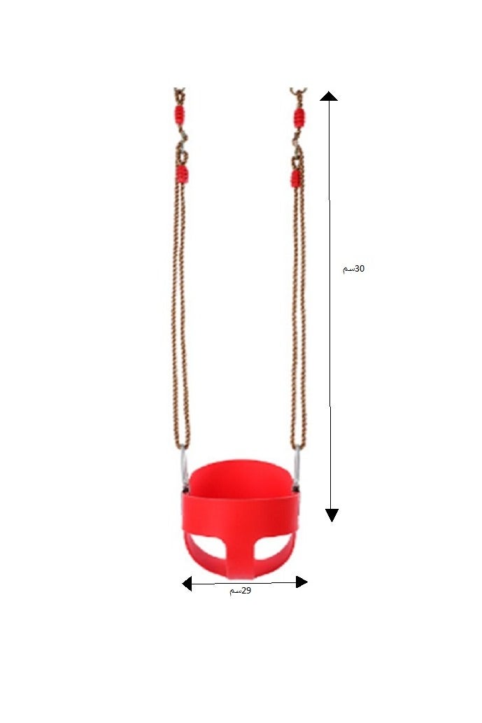 فول جوي مقعد أرجوحة مع حبل قابل للتعديل بطول 2 متر و10 مم، 30*29*28 سم - Image 1