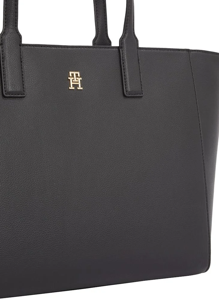 تومي هيلفيغر Logo Detail Zip Over Tote