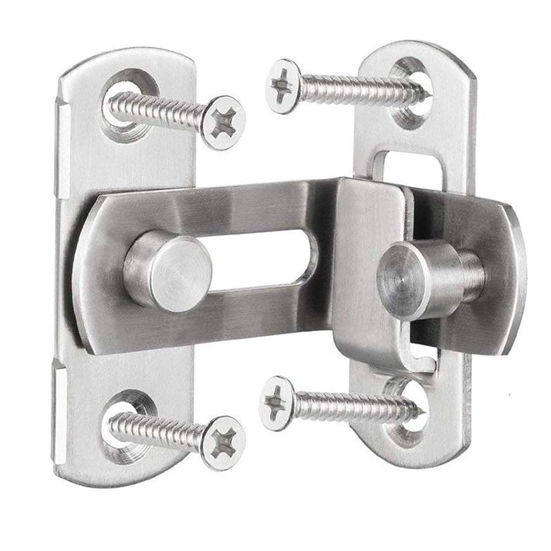 dingchi (2 pcs) The 90 Door Buckle Bolt barn Door Lock Right Angle Bending Latch hasp Toilet Doors and Windows - Image 3