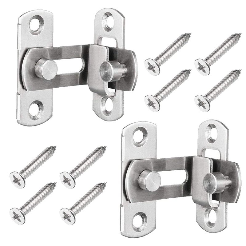 dingchi (2 pcs) The 90 Door Buckle Bolt barn Door Lock Right Angle Bending Latch hasp Toilet Doors and Windows - Image 5