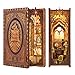 CUTEBEE Book Nook Kit DIY Booknook Miniature House Tiny House 3D Wooden Puzzle Dollhouse Kit for Adults and Teens Bookshelf Insert Decor DIY Craft Gift Model Build - Image 3