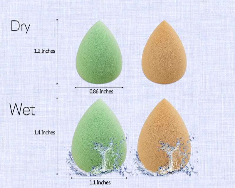Calitate24 5PCS Make Up Sponges, Mini Beauty Sponge Blenders Make Up Set, Latex-Free, Make Up Sponge, Flawless Coverage Sponges for Liquid Foundation - Image 2