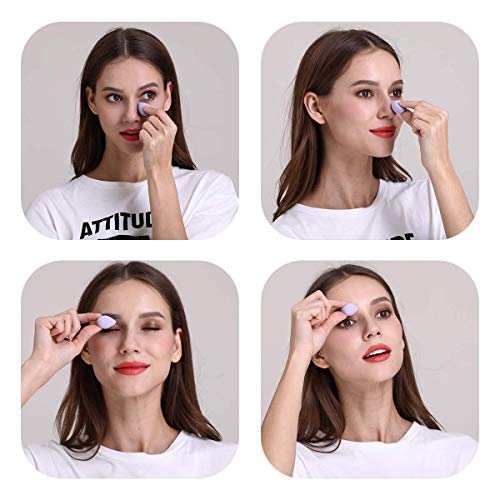 Calitate24 5PCS Make Up Sponges, Mini Beauty Sponge Blenders Make Up Set, Latex-Free, Make Up Sponge, Flawless Coverage Sponges for Liquid Foundation - Image 4