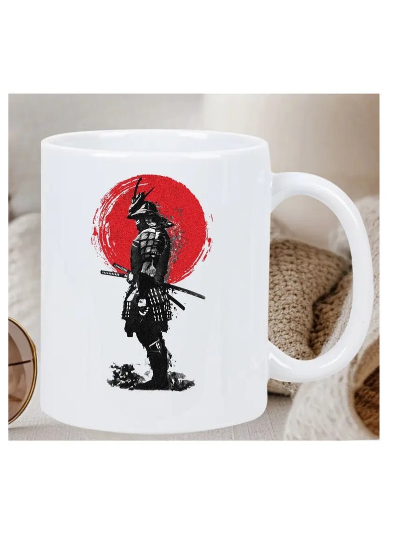 RYN Ceramic Samurai Warrior Coffee Mug - Insulated Reusable Handcrafted Cup, Traditional Japanese Design - Ideal Multipurpose Gift for Men & Women - Image 4
