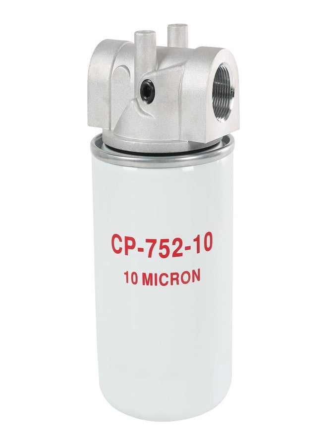 DICMIC مجموعة فلتر زيت هيدروليكي DICMIC بدقة 10 ميكرون، تصميم قابل للفك والتركيب، فلتر خط الإرجاع مع منفذ مؤشر، معدل تدفق 20 جالونًا في الدقيقة، ضغط 200 رطل لكل بوصة مربعة، منفذ NPTF مقاس 3/4 بوصة، رقم الاستبدال: 221006 - Image 1