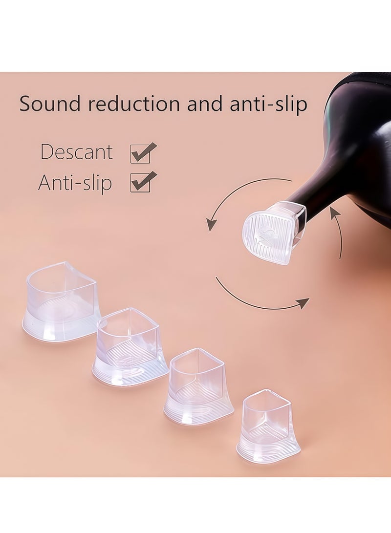 High Heel Protectors 8 Pairs Heel Repair Caps Covers & Heel Stoppers 4 Sizes Heel Cover Perfect for Wedding, Grass, Gravel, Wetlands Outdoor Events (XXS,XS,S,M) - Image 4