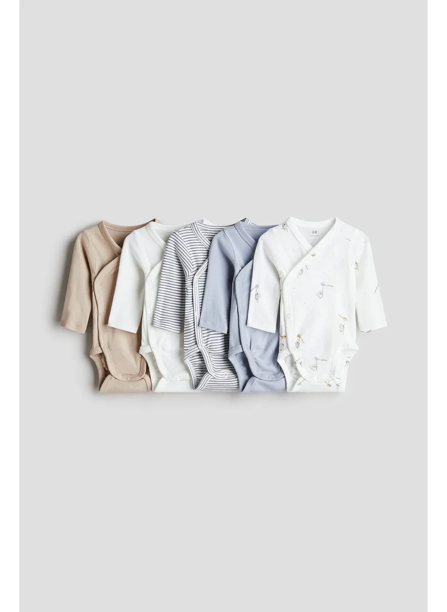 H&M 5-Pack Wrapover Bodysuits