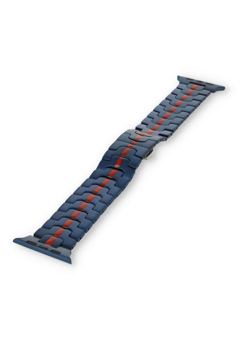 Luxury strap band   42mm 45mm 44mm   Red Blue