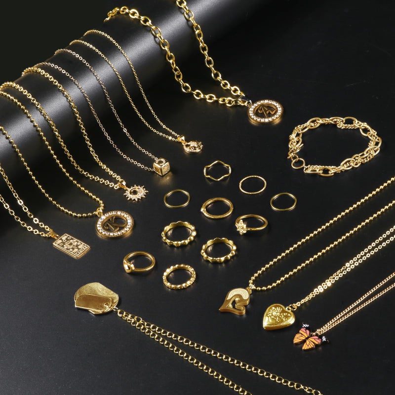 Ecoofor Gold Necklace Chains for Jewelry Making, 62.3 Feet 8 Rolls Jewelry Chains for DIY Necklace Bracelet Jewelry Making with Jump Rings/Lobster Clasps/Connectors - Image 5