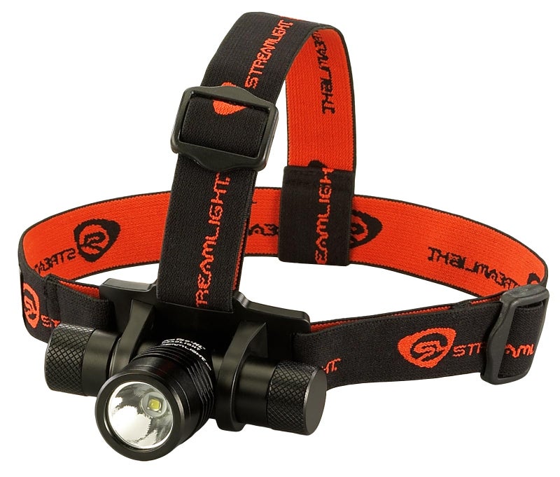 Streamlight 61304 ProTac HL 635-Lumen 8,500-Candela Tactical Headlamp with 90Â° Tilting Head, Includes Rubber and Elastic STRPS and Non-Rechargeable Batteries, Black - Image 1