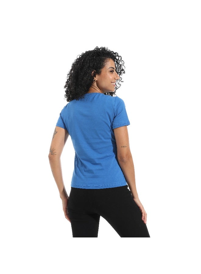 Xtcy Single Lycra Half Sleeve Crew Neck women - Image 3