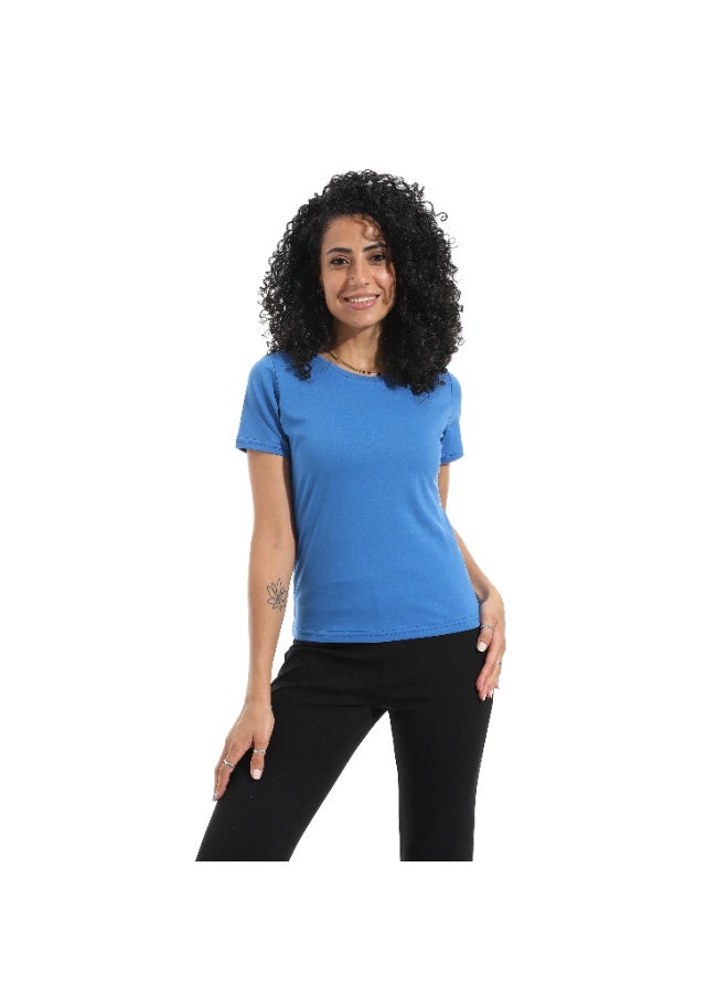 Xtcy Single Lycra Half Sleeve Crew Neck women - Image 1