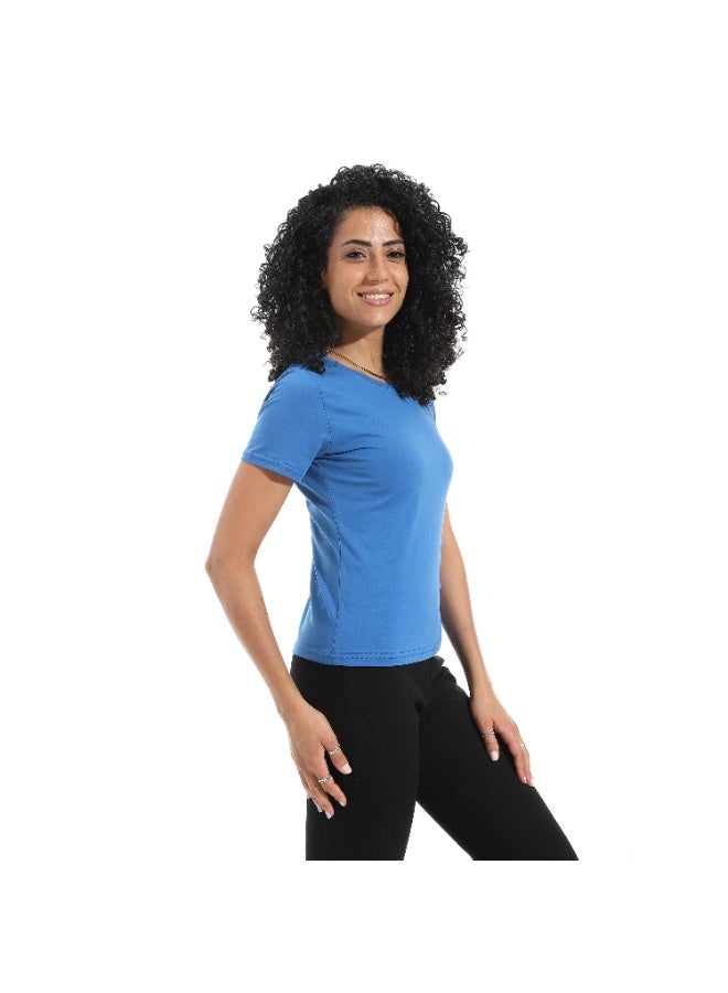 Xtcy Single Lycra Half Sleeve Crew Neck women - Image 2