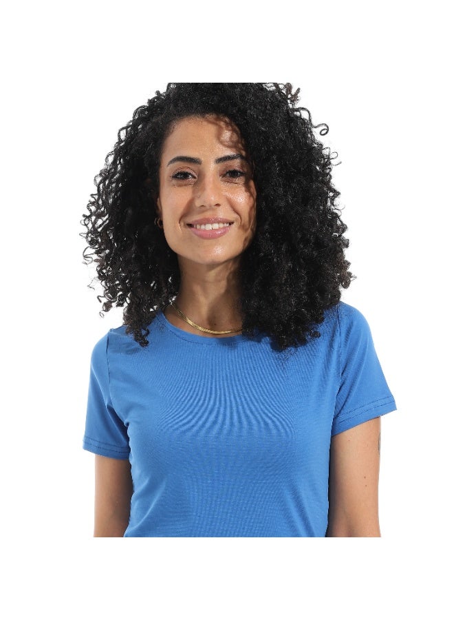 Xtcy Single Lycra Half Sleeve Crew Neck women - Image 4