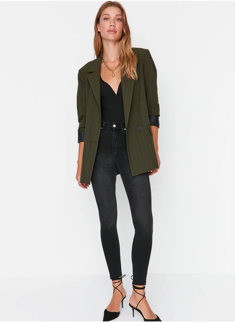 trendyol Dark Wash Skinny Jeans