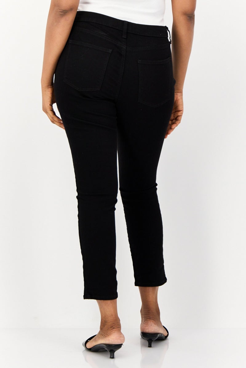 Universal Thread جينز دنيم ضيق للنساء، أسود - Image 4