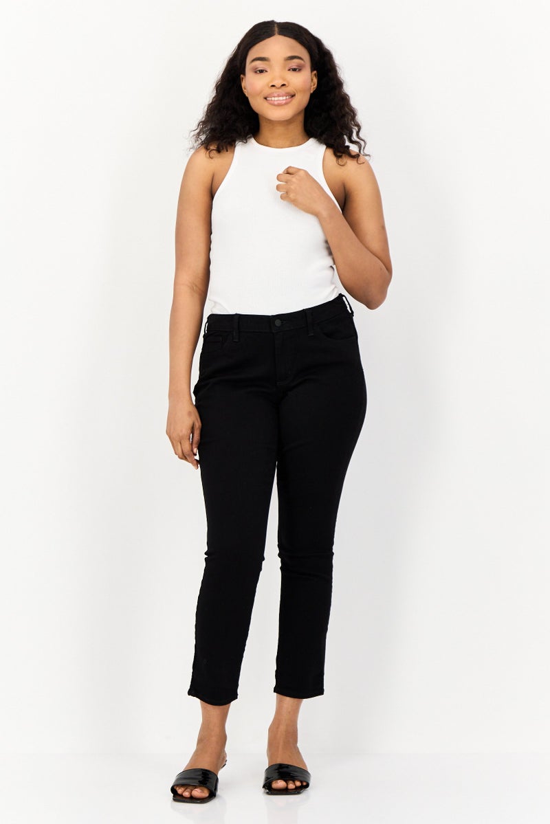 Universal Thread جينز دنيم ضيق للنساء، أسود - Image 3