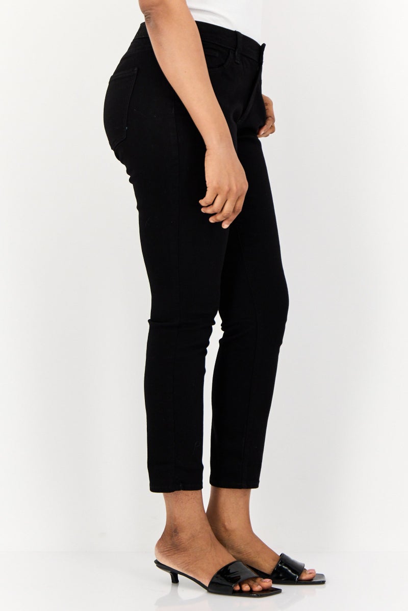 Universal Thread جينز دنيم ضيق للنساء، أسود - Image 2