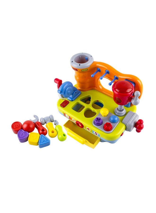 هولا Hola 9-in-1 Multifunctional Workbench for Toddlers 12+ Months | Kids Electronic Tool Bench with Electric Drill, Lights & Sounds | STEM Pretend Play Toy - Image 3