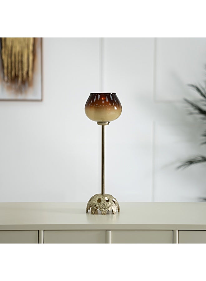 Ernid Metal Taper Candle Holder 7.5×7.5×32 Cm