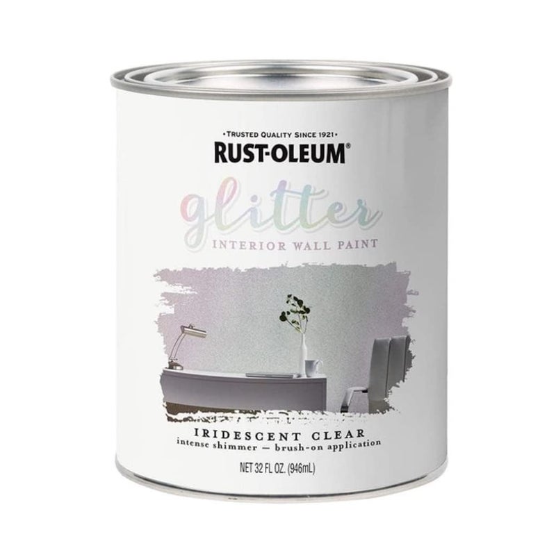رست أوليوم طلاء جدران داخلي لامع من Rust-Oleum 323860، 28 أونصة سائلة (عبوة من قطعة واحدة) قزحي الألوان - Image 1