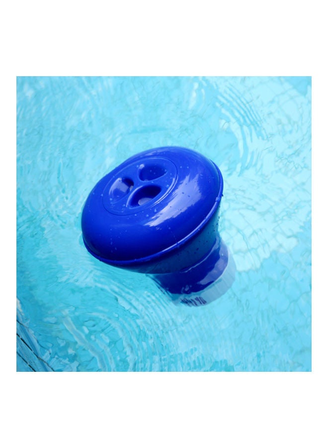 NIBEMINENT Pool Spa Chlorine Tablet Dispenser Floater with Built-in Thermometer Blue/White  - Image 5