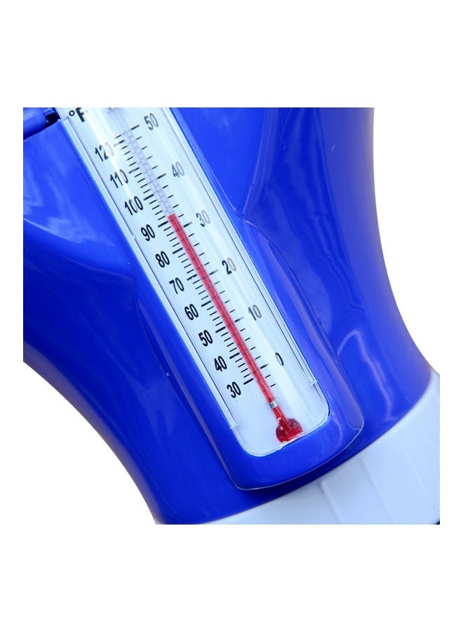 NIBEMINENT Pool Spa Chlorine Tablet Dispenser Floater with Built-in Thermometer Blue/White  - Image 3
