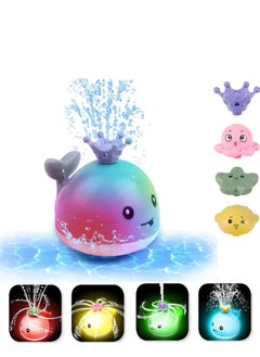 Rightsure Baby bath toys, kids water toys, octopus with lights, bath toys, pool water spray toys with numerous decorative accessories, suitable for toddler babies boys girls, automatic water spray baby toys  - Image 1