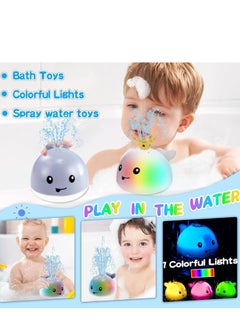 Rightsure Baby bath toys, kids water toys, octopus with lights, bath toys, pool water spray toys with numerous decorative accessories, suitable for toddler babies boys girls, automatic water spray baby toys  - Image 4