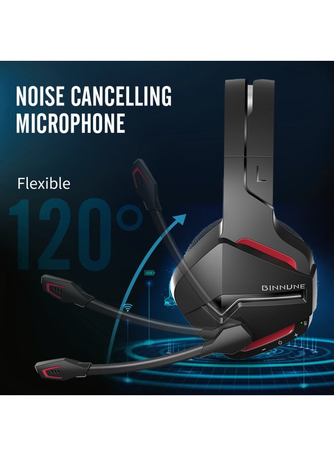 NUBWO/Wolf Bowang BW01 Gaming Headset Headset Stereo 2.4G Bluetooth Dual Mode Bluetooth Wireless-Color:Pink 2.4g+bluetooth  - Image 4