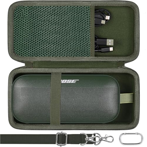 co2CREA Hard Travel Case Replacement for Bose New SoundLink Flex 2nd Gen/Bose SoundLink Flex Bluetooth Portable Speaker (Cypress Green Case) - Image 1