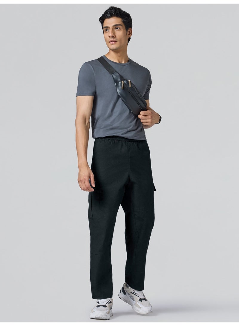 اكس واي اكس اكس بنطال كارغو XYXX روف ريبستوب كارجو | بنطال كارغو سادة مريح للرجال بخمسة جيوب - Image 4