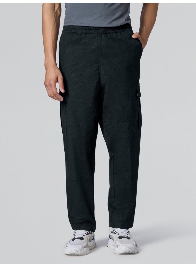 اكس واي اكس اكس بنطال كارغو XYXX روف ريبستوب كارجو | بنطال كارغو سادة مريح للرجال بخمسة جيوب - Image 2