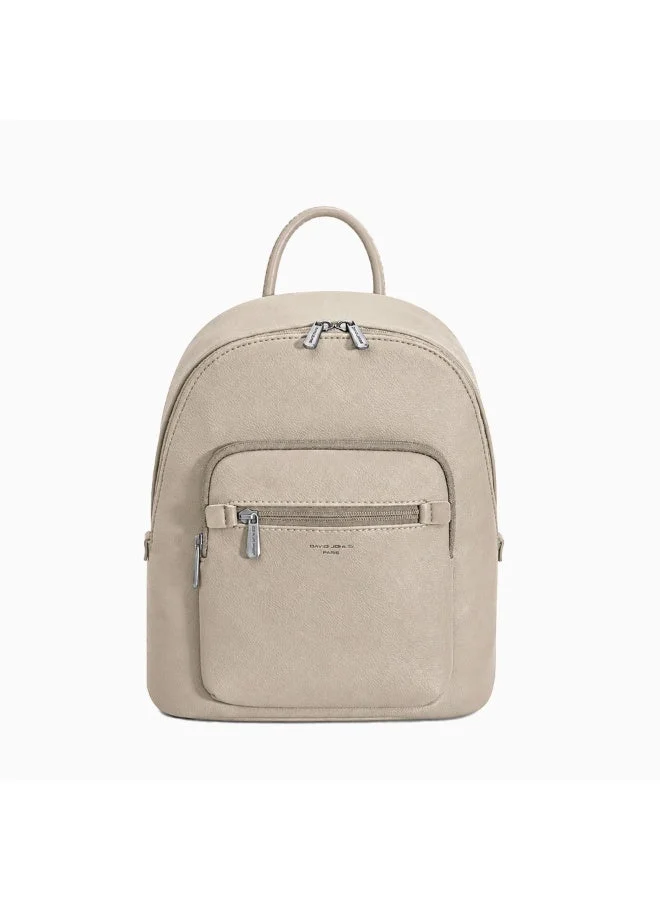 David Jones Every stylish backpack- Basics bag for school, work and university and travel- Classic Leather Backpack  in model cm7653 with chic design