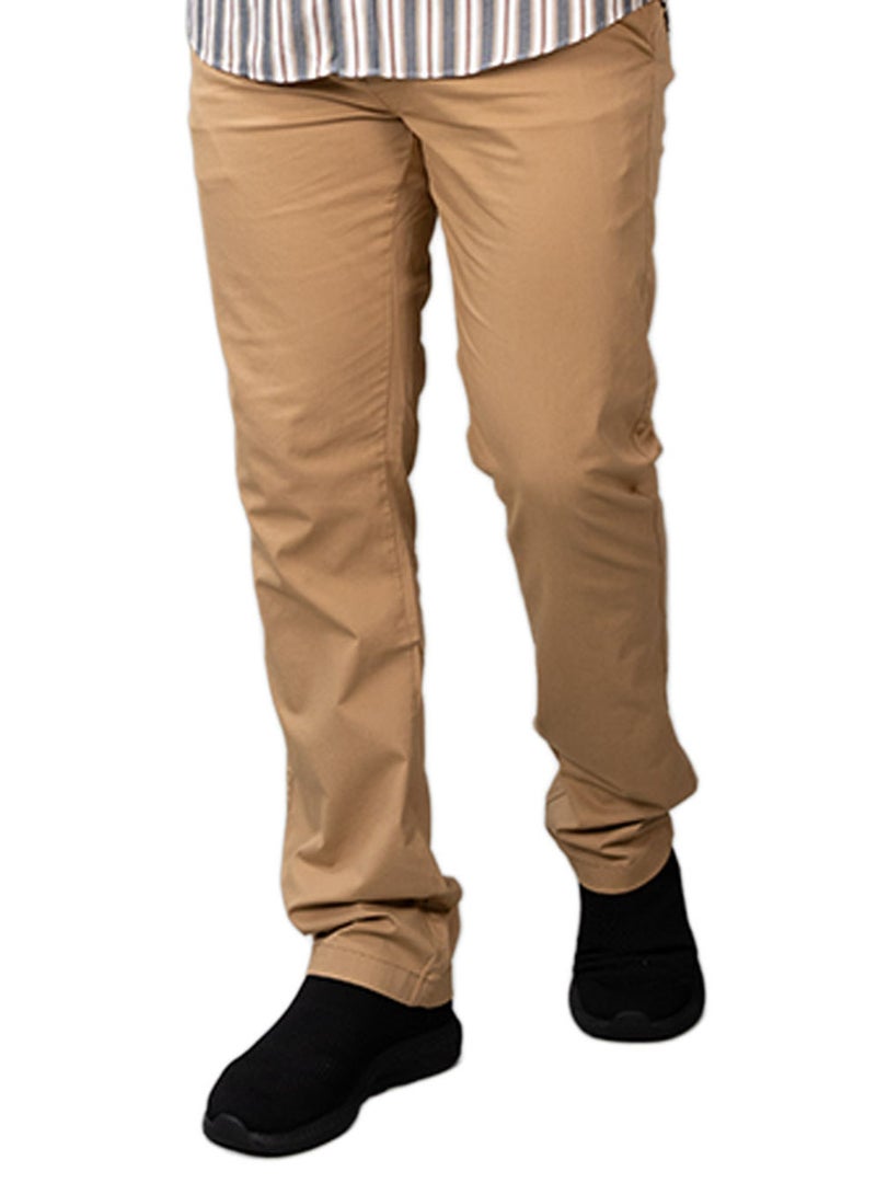 GIORDANO Men's Slim Taper Stretch Twill Pants - Image 1