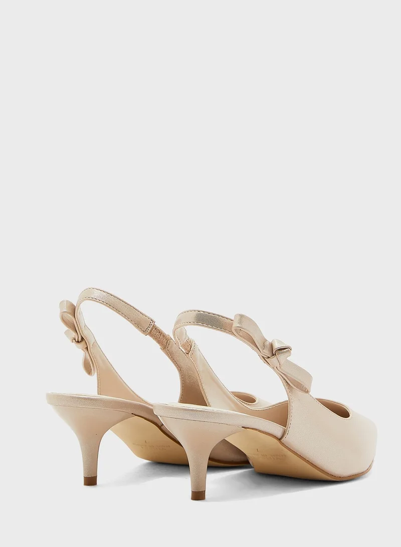 Vincci Ankle Strap Low Heel Pump
