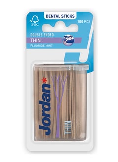 Double Ended Dental Sticks Thin 100 Pcs Pack