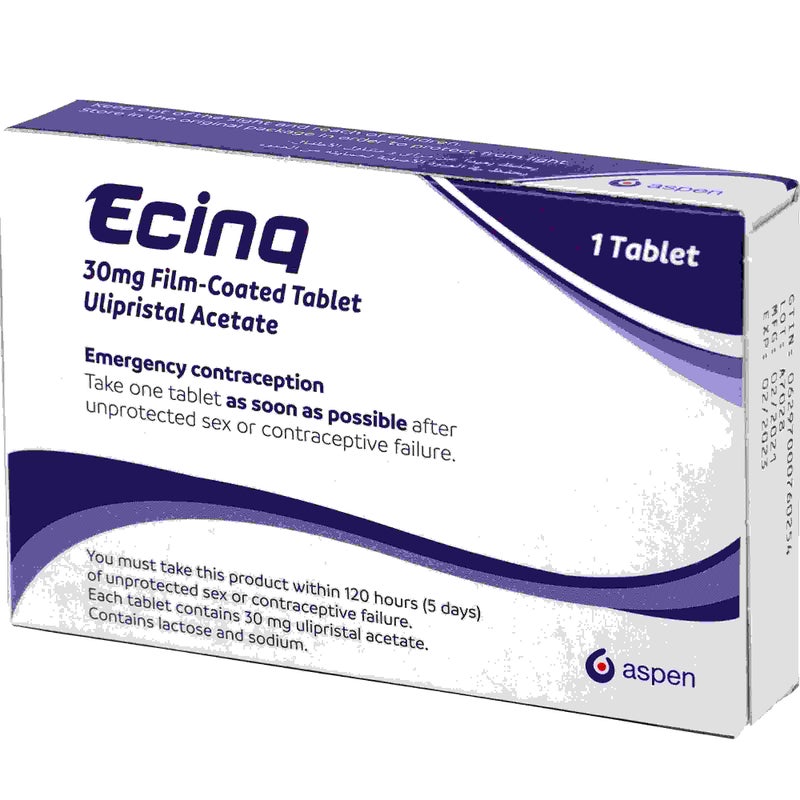 Ecinq Tablets 30mg, Pack of 1, Ulipristal acetate - Image 1