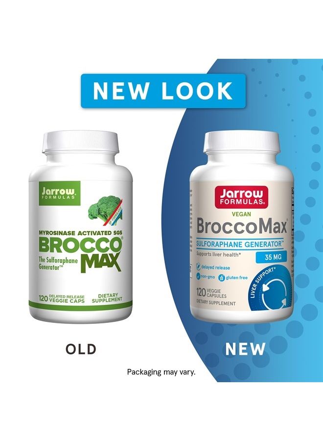 jarrow formulas BroccoMax 35 mg - Broccoli Seed Extract - 120 Delayed Release Veggie Capsules - 60 Servings - Supports Healthy Cell Replication & Liver Health - Dietary Supplement - Gluten Free - Image 2