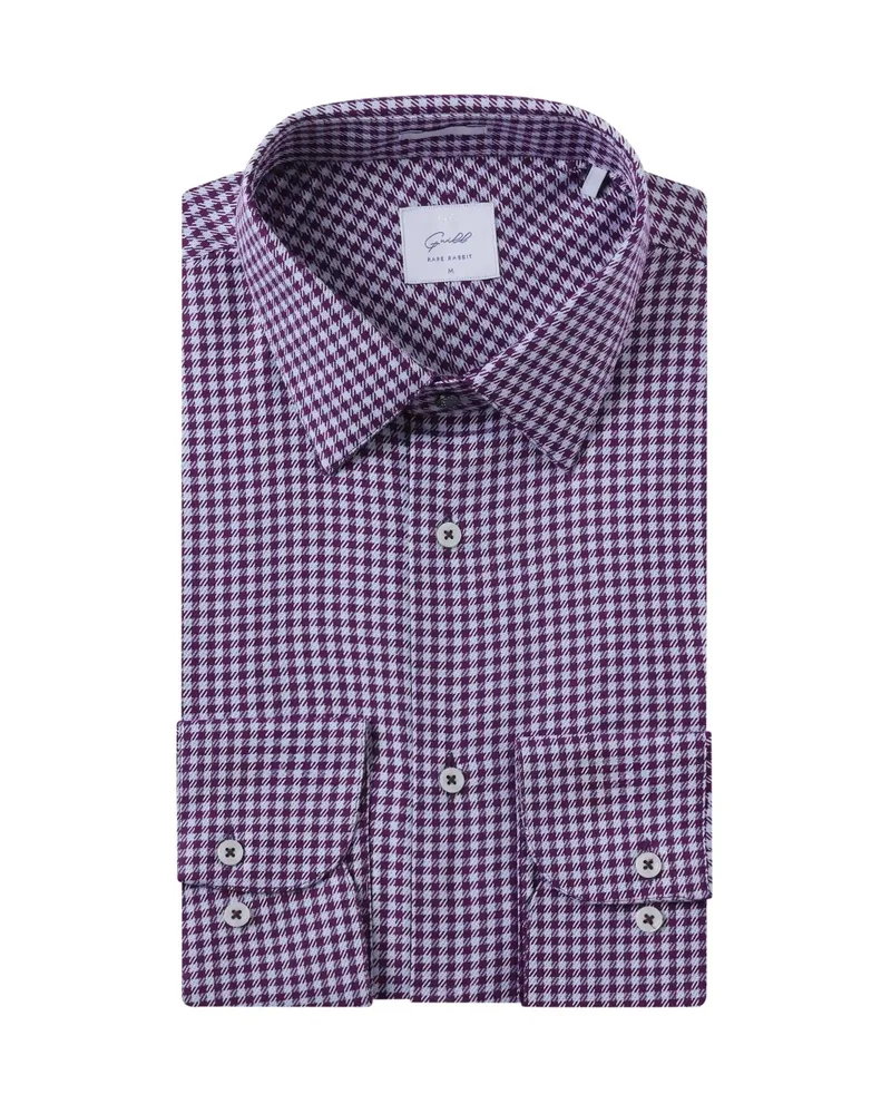 Rare Rabbit Men's Business Houndstooth Shirt