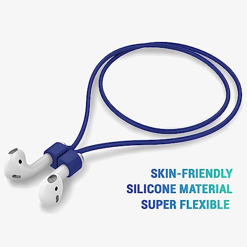 KACA Magnetic Anti-Lost Strap Silicone Rope Wire Cable Connector String for AirPods Pro/Aipods Pro 2 / Airpods 1,2&3 / Earbuds (Midnight Blue) - Image 5