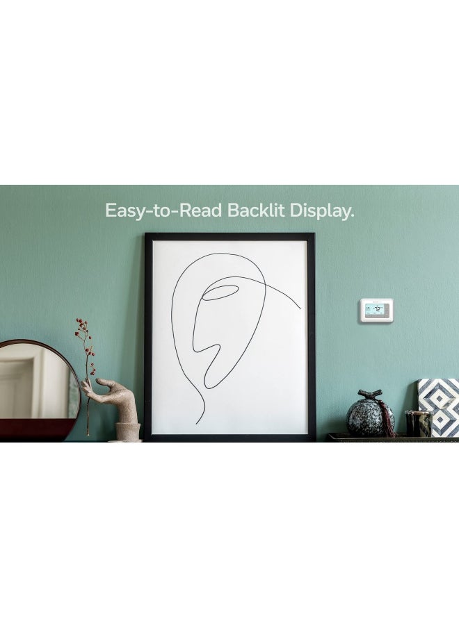 Honeywell - Home Rth7560E 7-Day Flexible Programmable Thermostat-Extra-Large Backlit Display White - Image 1