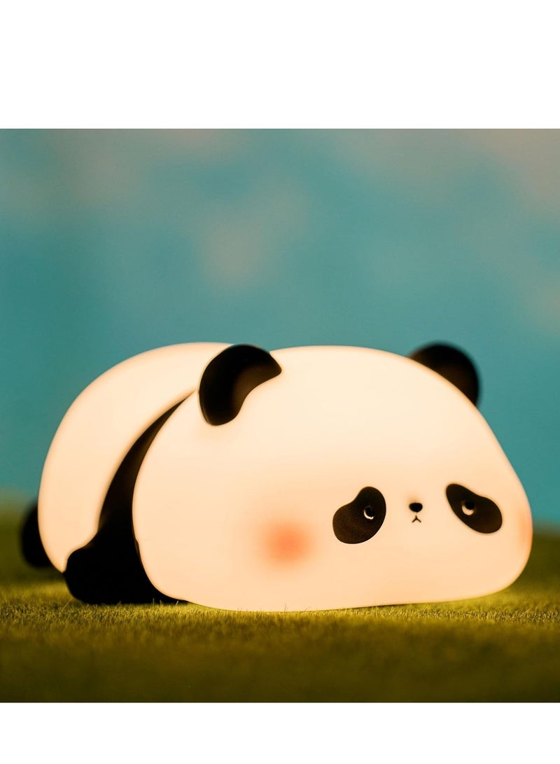 JAJEEK Cute Panda Night Light – Novelty Animal Shaped Sponge LED Night Light, 3 Levels Dimmable for Breastfeeding, Toddler Room Decor, Great Gift for Kids (Panda Design) - Image 1