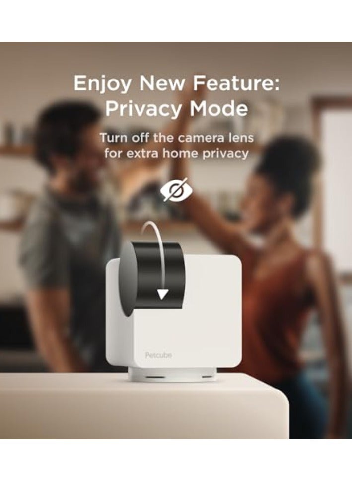 Petcube Cam 360 | AI-Powered Smart HD Pet Camera , 350° Pan, 55° Tilt, 105° View, 2-way Audio - See, Talk w/ Pet from Anywhere, Night Vison, Easy Set-up, Alexa, Android & iOS Compatible - White - Image 5