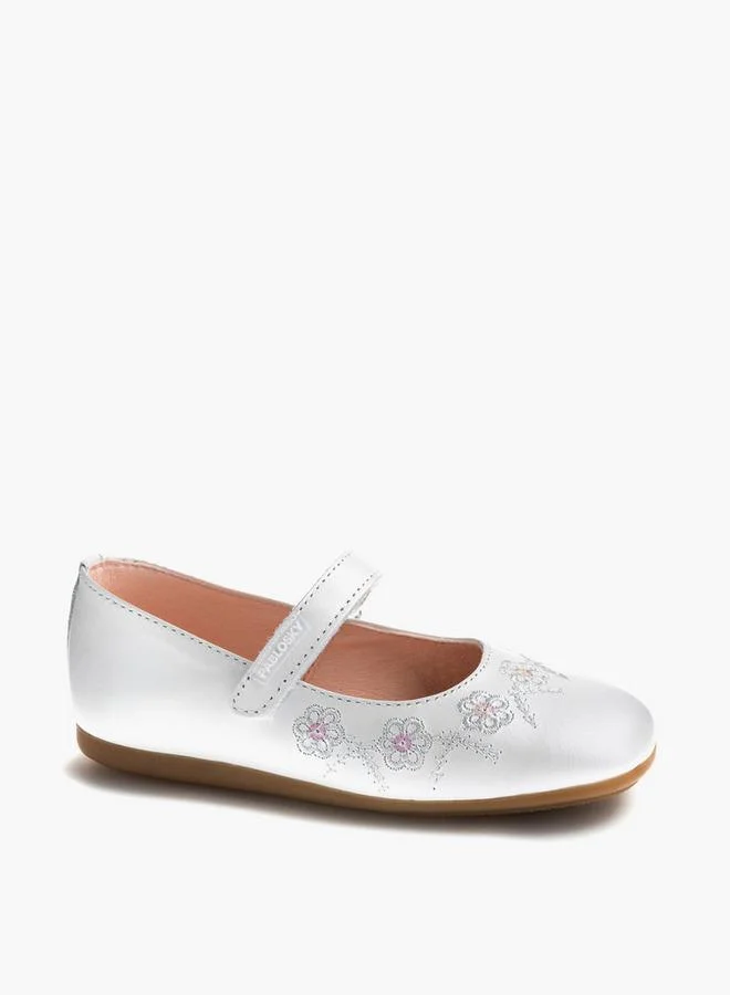 بابلوسكي Girls Hook And Loop School Mary Jane Shoes