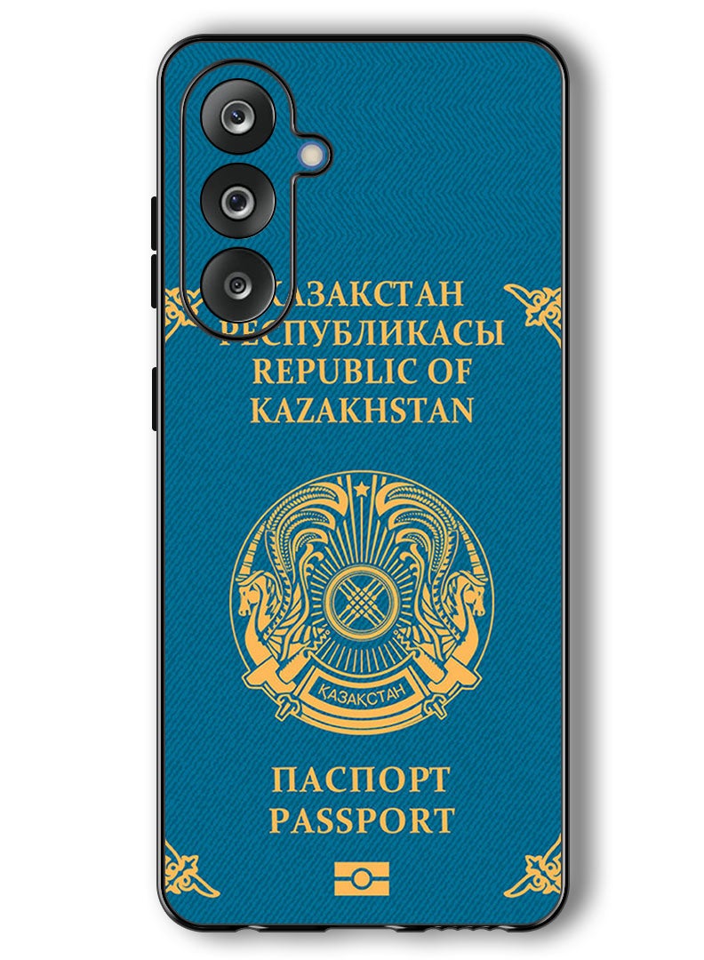 Theodor Case Compatible with Samsung Galaxy F36/ M36 6.7 Inch Protection Shockproof Bumper Cover Kazakhstan Passport - Image 1