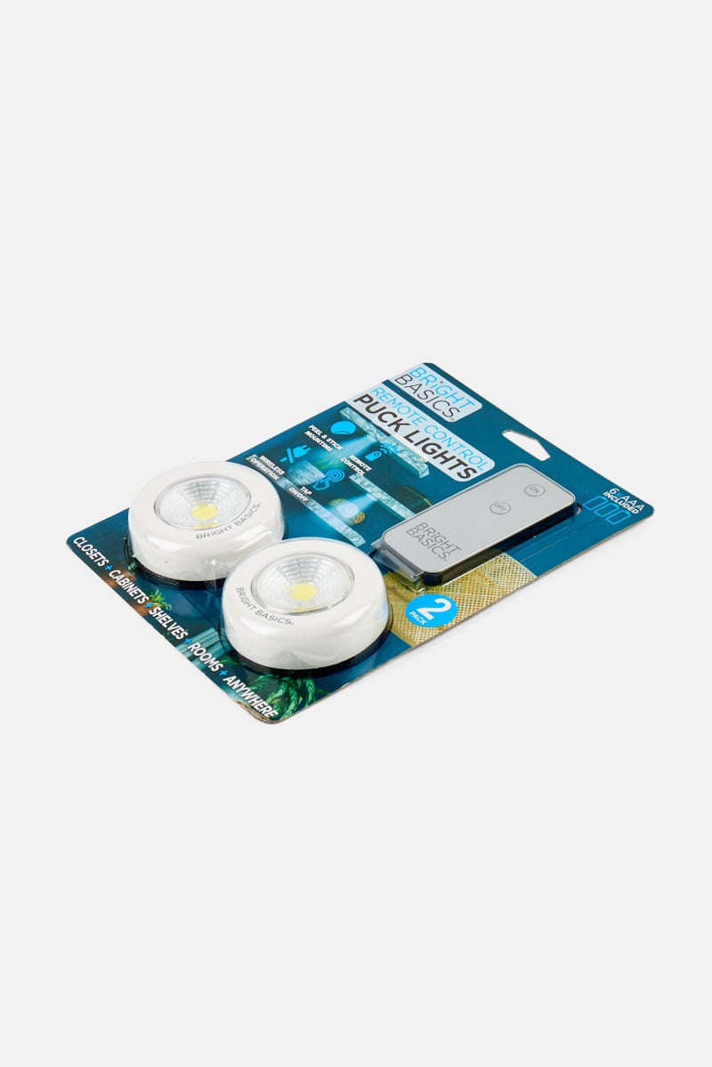 Bright Basics 2 Piece Remote Control Puck Lights  - Image 3