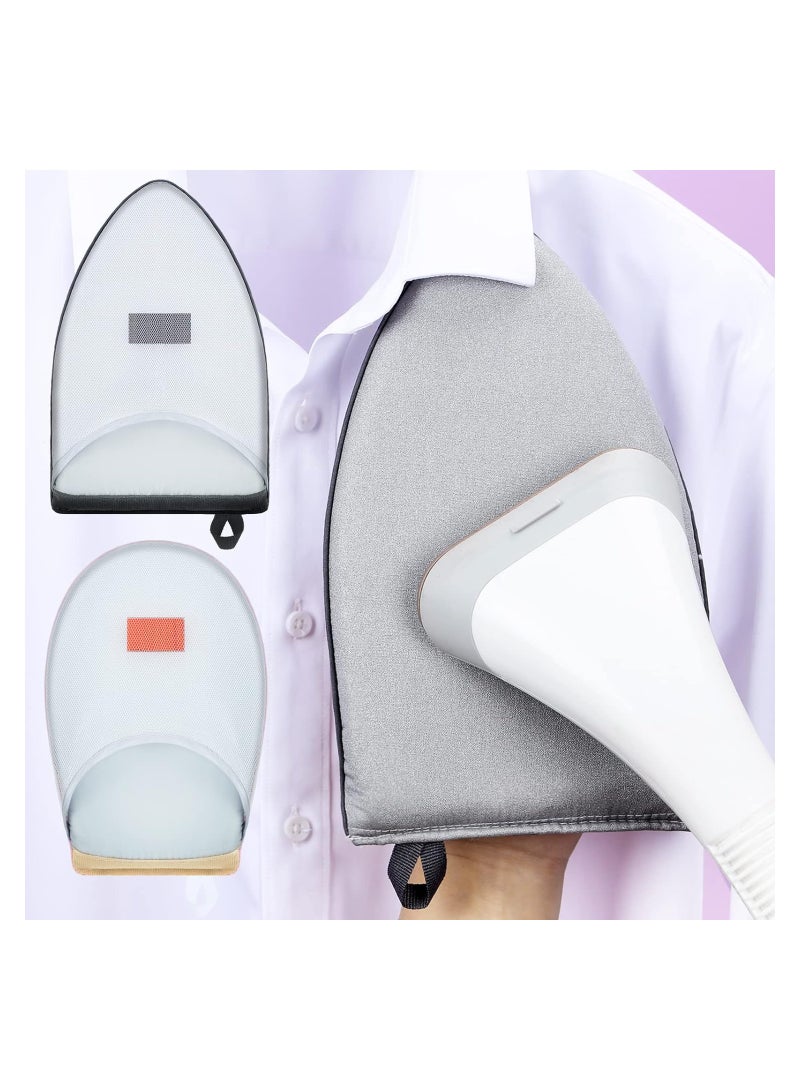 SYOSI 【2 Style】Round ironing board holder, 8.58 x 5.7 x 1.1 in, Pointed ironing board holder, 9.8 x 5.9 x 1.1 in; The pointed small iron board is applied to ironing collar and sleeves, while the round small - Image 1