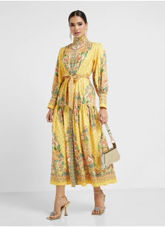 Abstract Print Dress