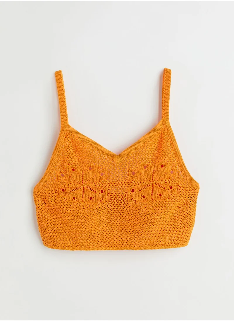 H&M Openwork Crop Top